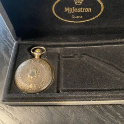 Swiss gold-plated Majestron watch