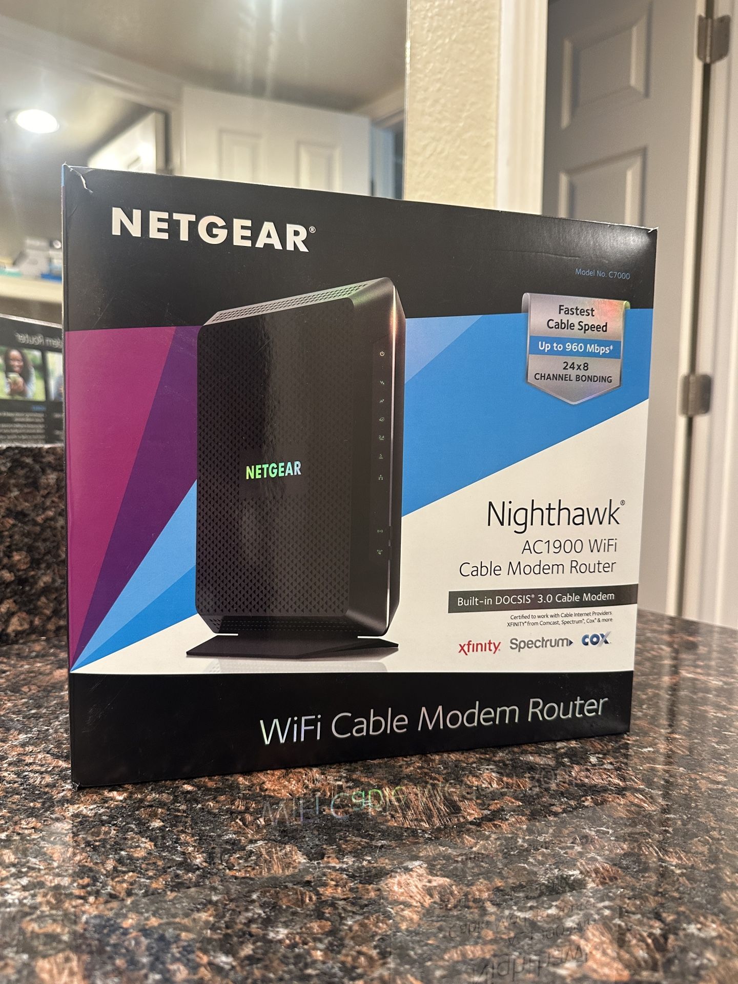 Netgear Nighthawk AC1900 WiFi Cable Modem Router