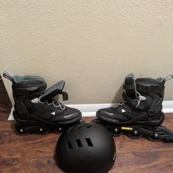 Rollerblades With Helmet Like New! $50 OBO