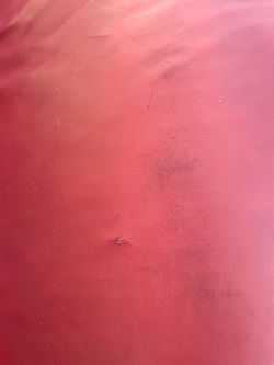 Pottery Barn red sofa