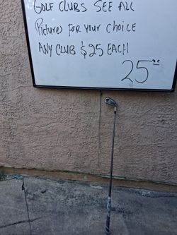 Golf clubs $25 each