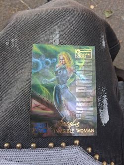 1995 marvel masterpiece gold signature invisible woman