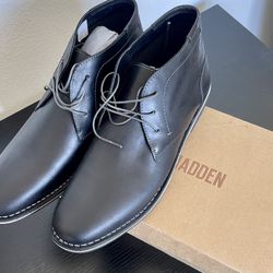 Steve Madden Harken Black Leather Boots