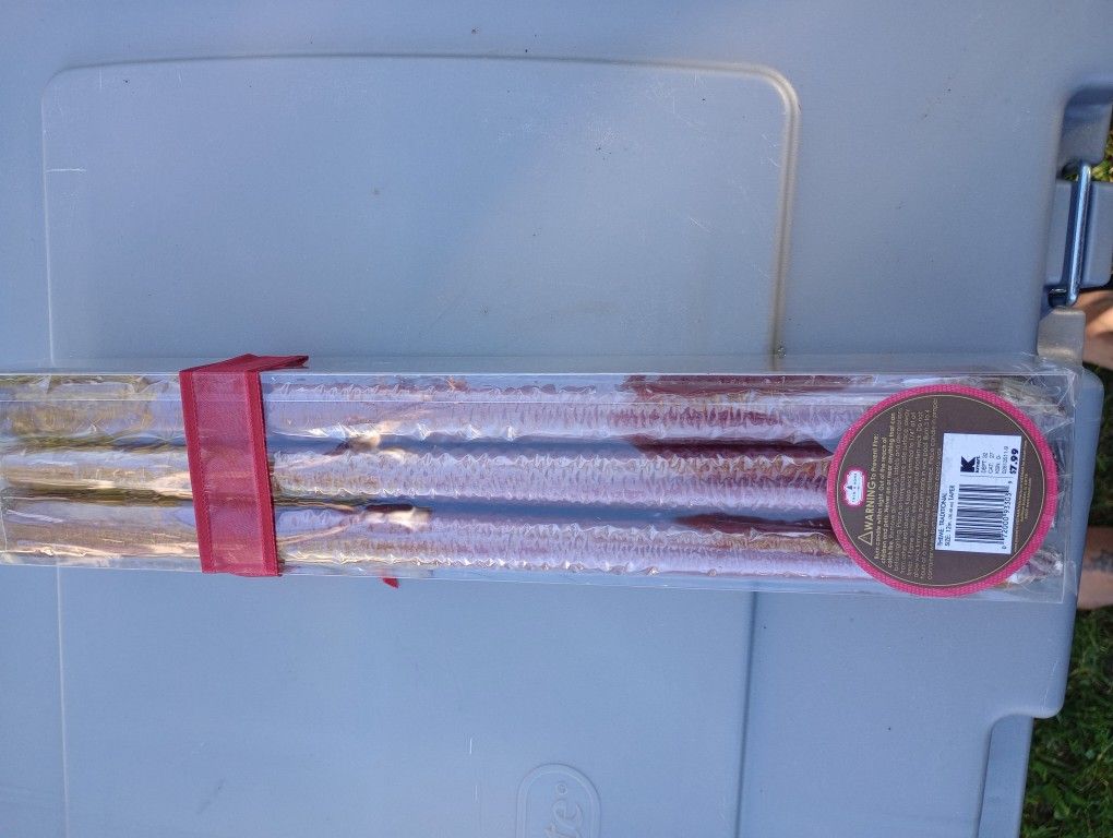 Brand New Pack Of Burgundy Candles
