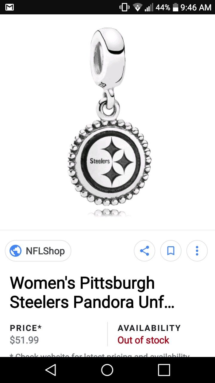 Steelers pandora charm