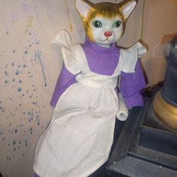 Vintage Porcelain Cat Doll