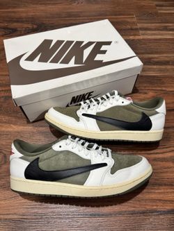 Size 12 - Travis Scott Air Jordan 1 Retro OG SP Low Reverse Olive / Medium Olive