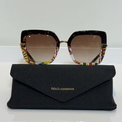 New Dolce & Gabbana DG 4373 Multi-color plastic Woman’s Sunglasses 