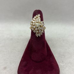 14k Cluster Ring 