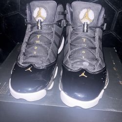 Air Jordan Rings 6 Black Metallic Gold
