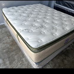 14in King Organic Hybrid Gel Pillowtop Mattress Only 