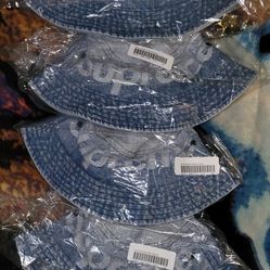 Supreme Jacquard Denim Crusher Blue Size S/M & M/L
