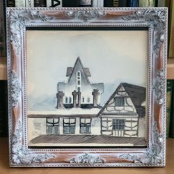 Jesse Martinez Resident Housing Windsor Castle UK Watercolor on Paper 15x15