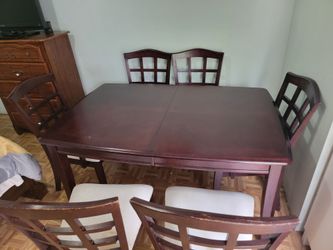 Dining table set with 6 chairs