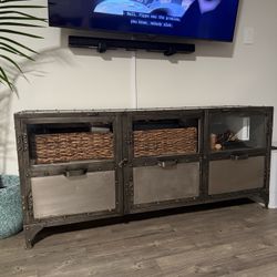 Zin Home Element Industrial Media Console