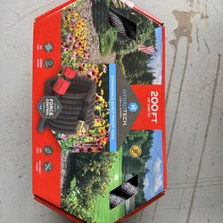 HydroTech 5/8" 200 ft Expandable Garden Hose - Flexible, Lightweight, Durable and Burst-Proof Hose with Reinforced Latex Core and Solid Brass Fittings