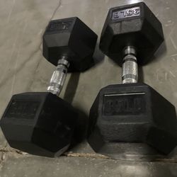 35 Rubber Dumbbell Set 
