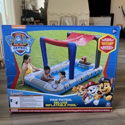 Paw Patrol Deluxe Inflatable Pool SwimWays Paw Patrol Pool Patroller Deluxe Inflatable Pool
