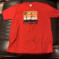 SUPREME  Dunk T-shirt Size. Large & Signed By The Rapper Lakeyah