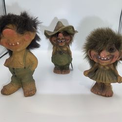 Collectible troll figurines manufactured by the Norwegian brand NyForm X3