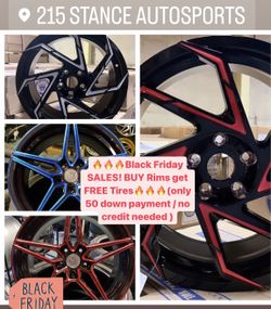 🔥🔥🔥Black Friday SALES! BUY Rims get FREE Tires🔥🔥🔥(only 50 down payment / no credit needed )