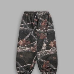 DARC SPORT WOLVES LOUNGER SWEAT PANTS IN DARC BROWN WOODLAND CAMO Size  2x