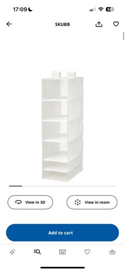 2 IKEA SKUBB Organizer with 6 compartments + 2 Storage Box with Compartments  white