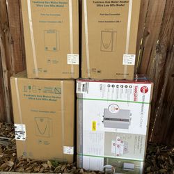 Indoors/outdoors, tankless water heaters