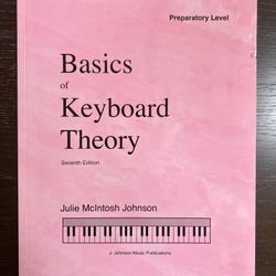 Basic keyboard Theory Book/John Thompson Music Book Set-$3