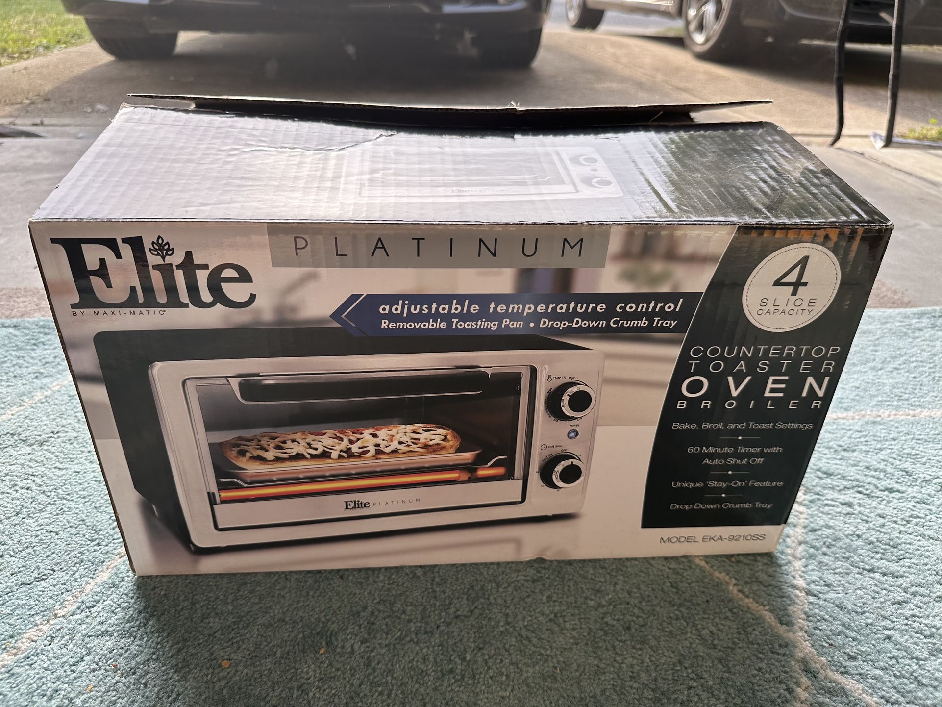 Elite Platinum Countertop Toaster Oven Broiler