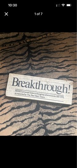 Vintage “Breakthroughs!” – The New York Times History Book (1851–1978)