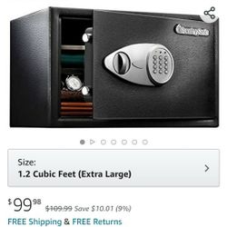 SentrySafe X125 Security Safe with Digital Keypad 1.2 Cubic Feet (Extra Large),Black