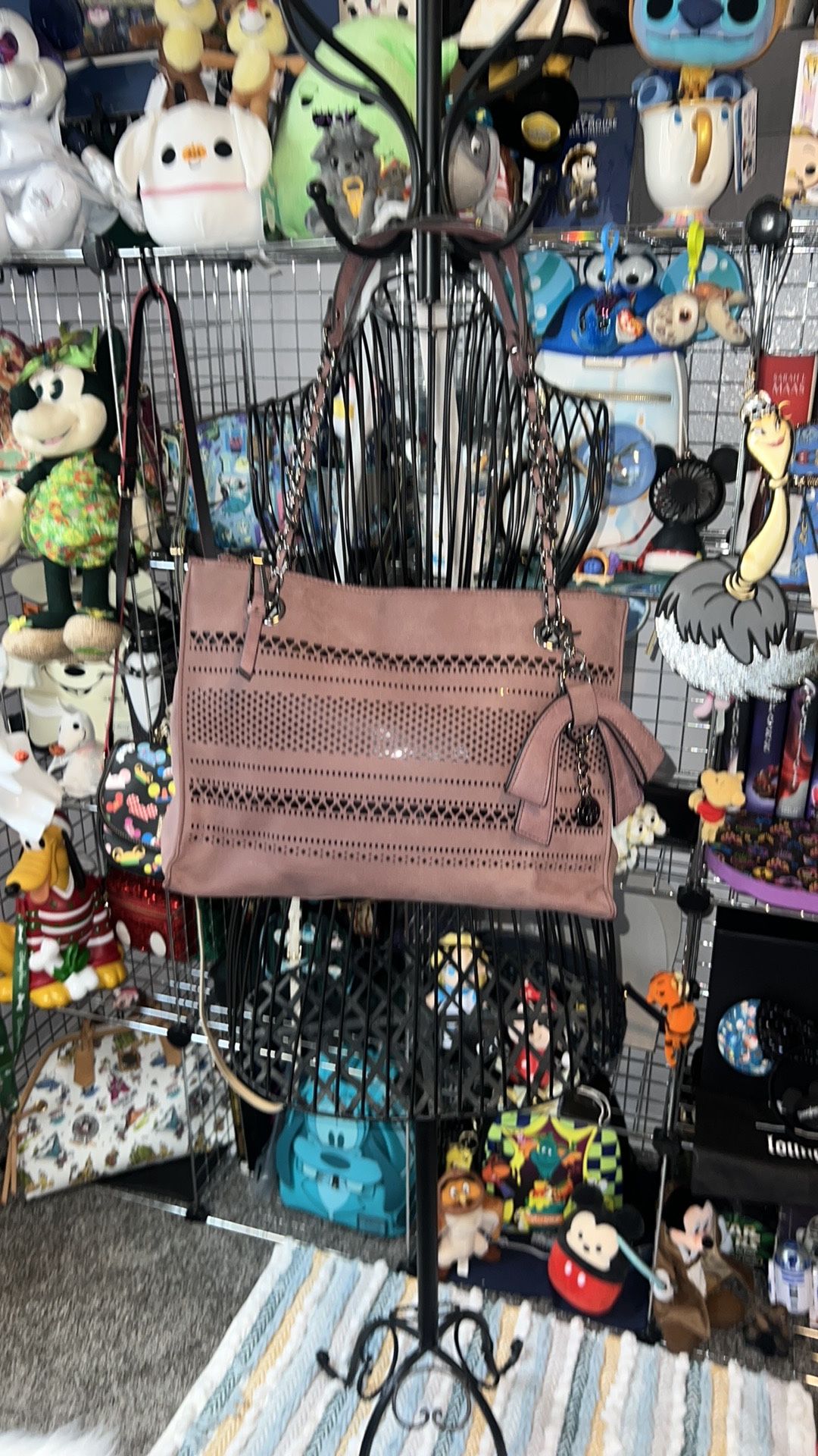 Like new Jessica Simpson maroon leather shoulder bag size 10 x 13