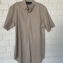 Ralph Lauren Cotton Men’s Button Down, Short Sleeve Shirt 