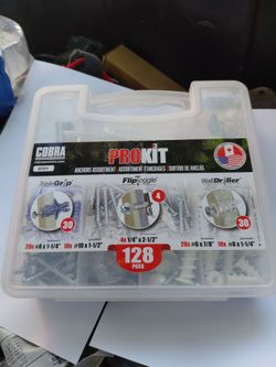 Cobra ProKit 128-Piece Anchors Assortment