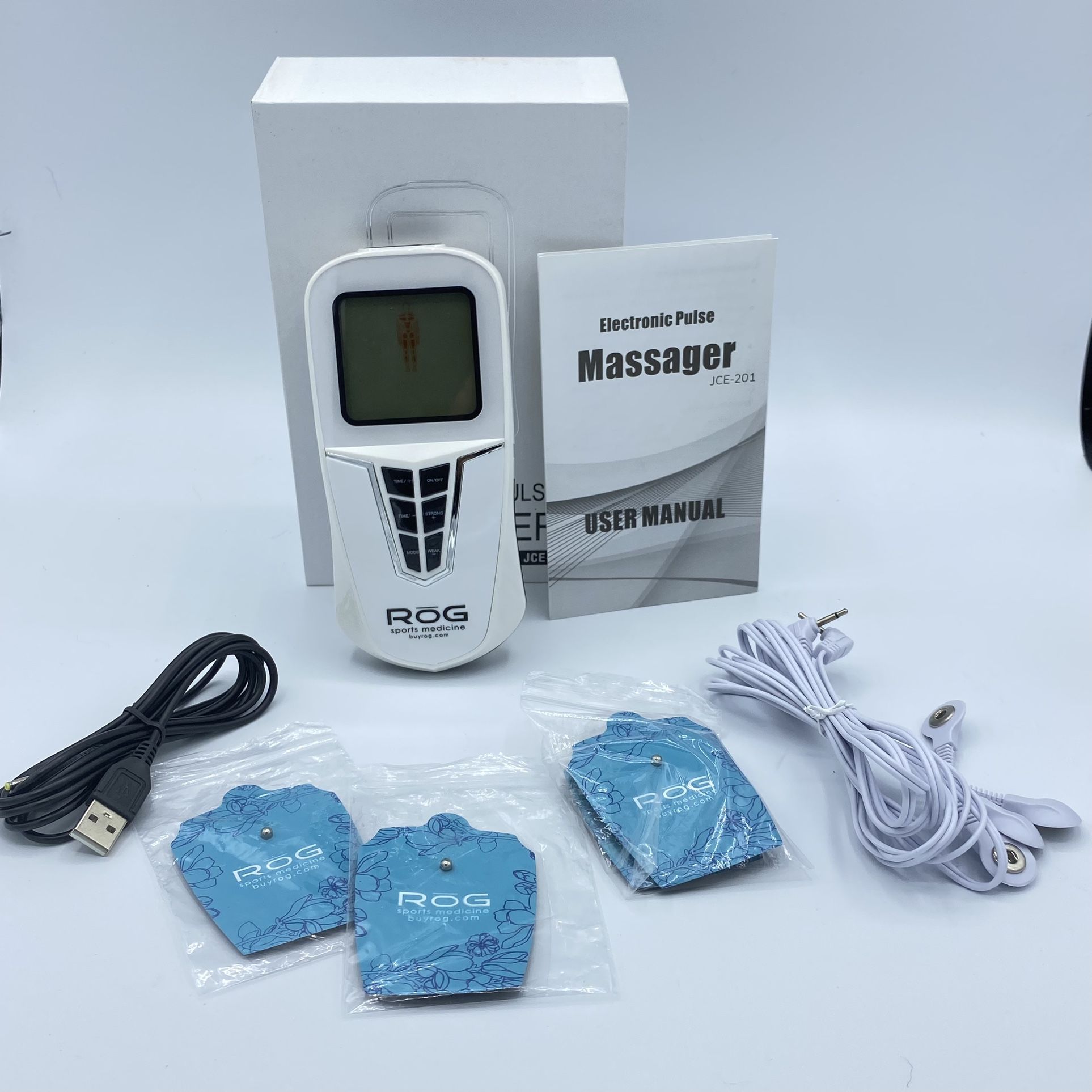 Muscle Stimulation Relax Electronic Pulse Massager Intelligent With Pads