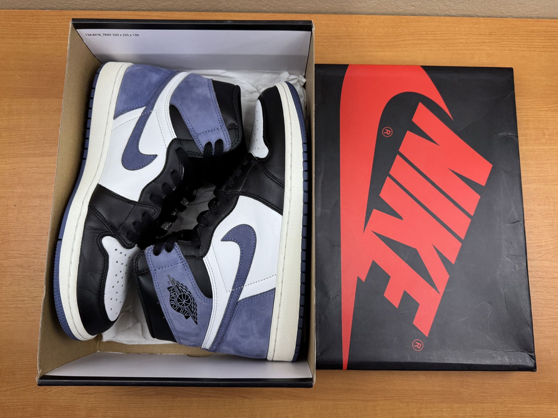 Jordan 1 High Blue Moon - 10.5