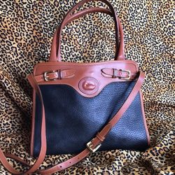 Dooney & Bourke Leather Crossbody Handbag Black & Brown