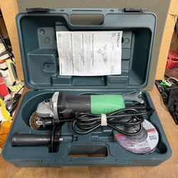 HITACHI G-12SR4 4.5” GRINDER with RIDGID Diamond Blade and (5) New Grinding Wheels
