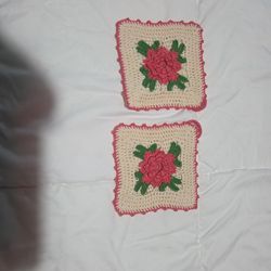 A antique potholders