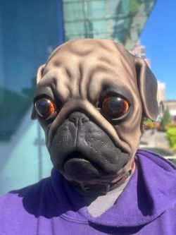 Pug silicone mask