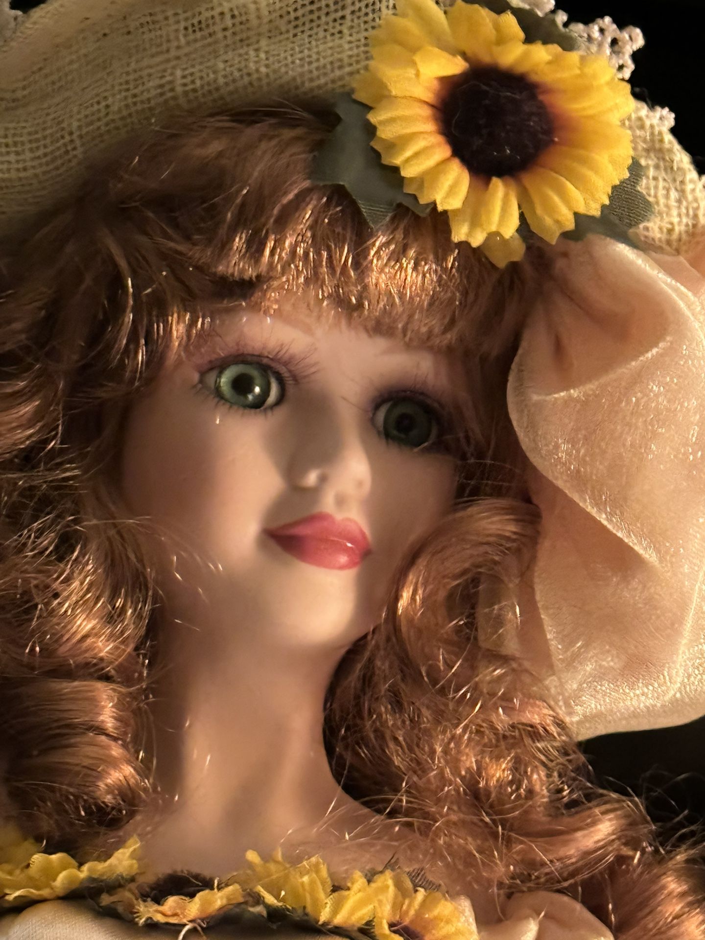 Vintage Porcelain Doll ( Known As 'Sunflower Bridesmaid)
