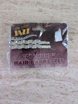 All That Jazz "Diamond" Hair Barrettes Halloween Costume Accessory by Rubie's #9503 Brand New