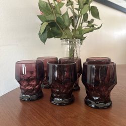 Anchor hocking plum purple glasses