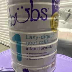 Bubs Goat Milk Infant Formula Stage 1, 800g (0-6 Months) 