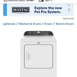 Whirlpool Cabrio Dryer