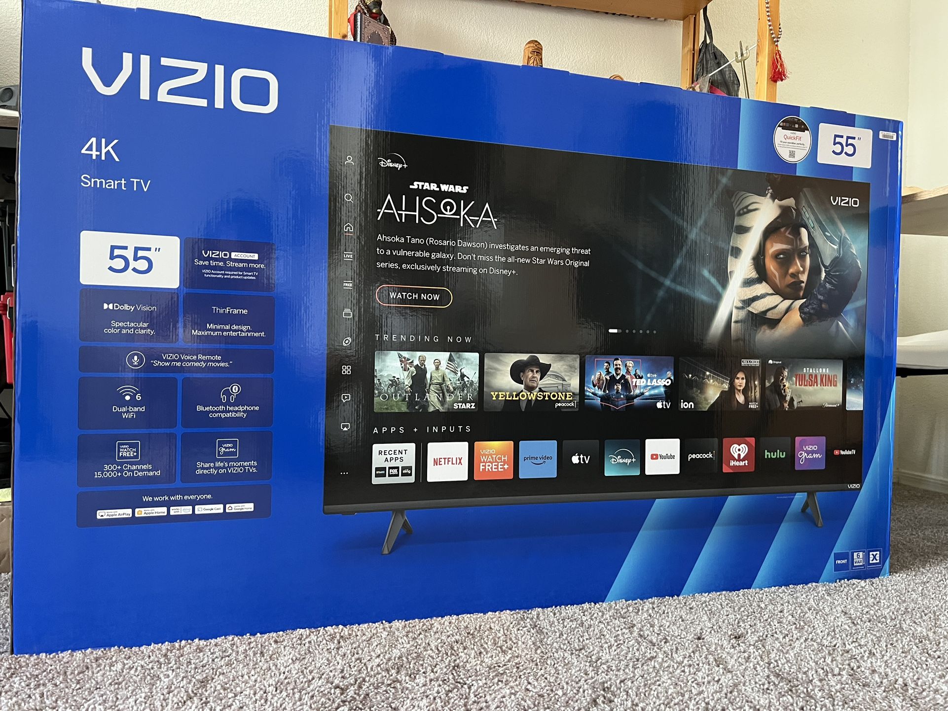 New vizio 55 4k smart tv