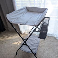 Infant Baby Changing Table Folding Diaper Station Organizer w/ Storage
