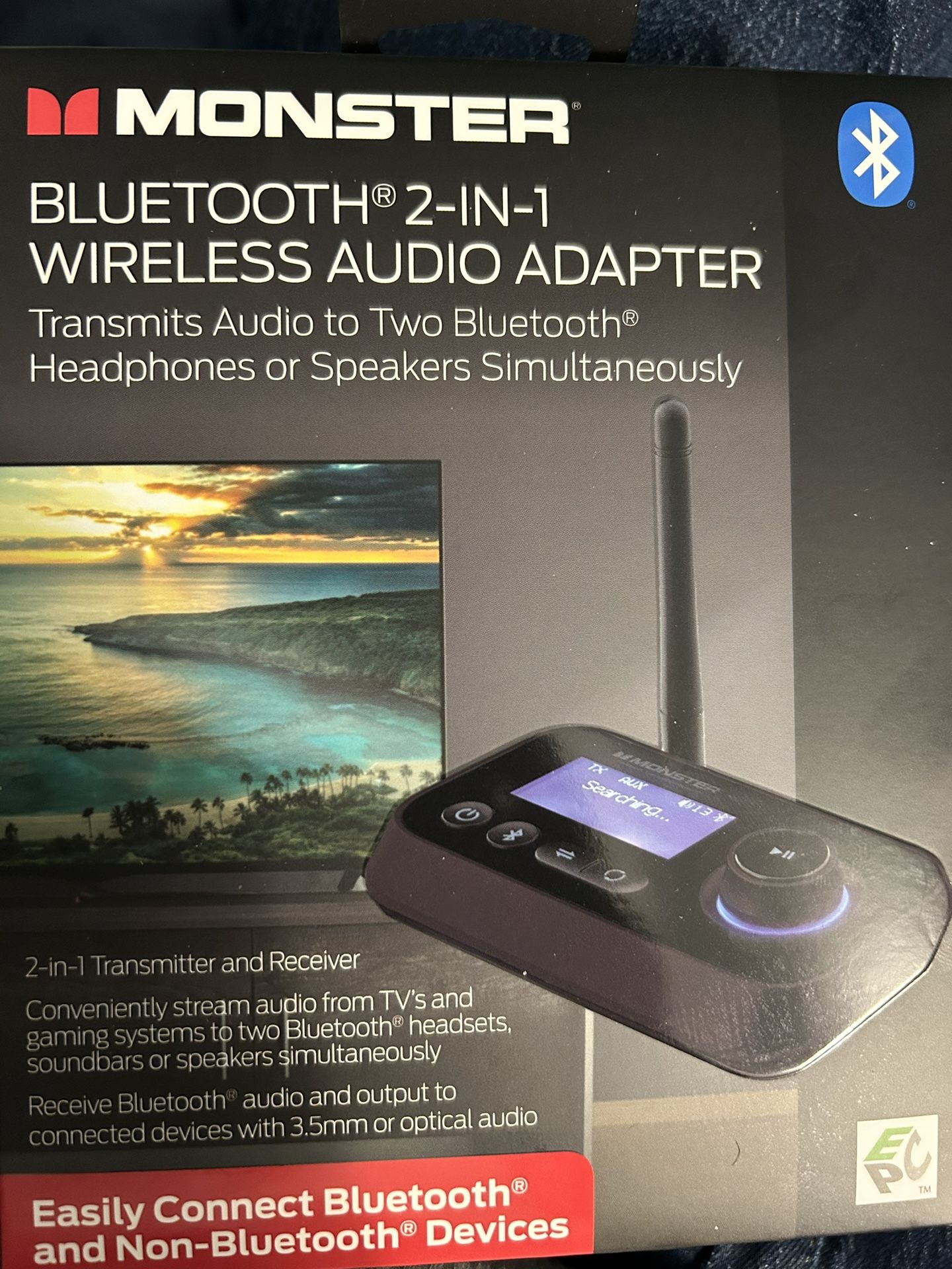 Monster Bluetooth 2in 1 Wireless Audio Adapter for Sale in Las Vegas