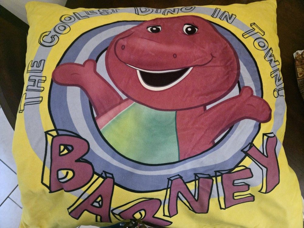 Large Barney Pillow (New)